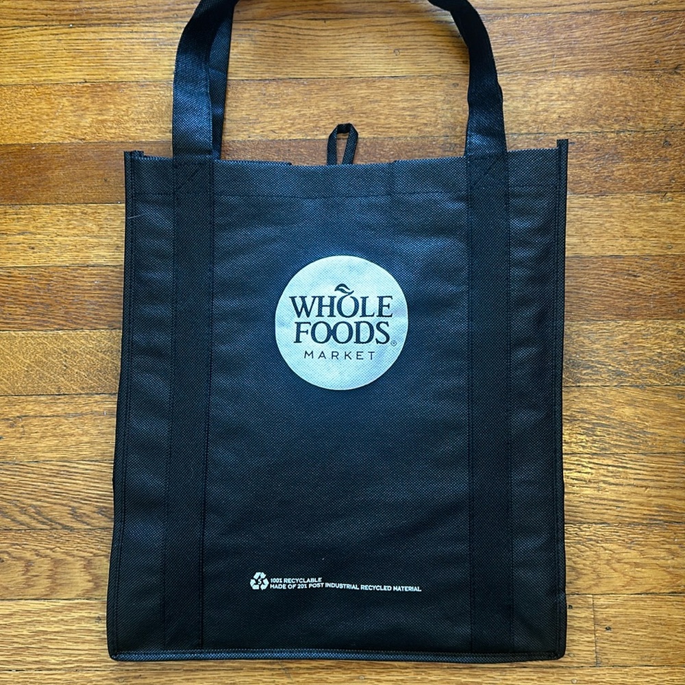 Whole Foods Black Tote Bag